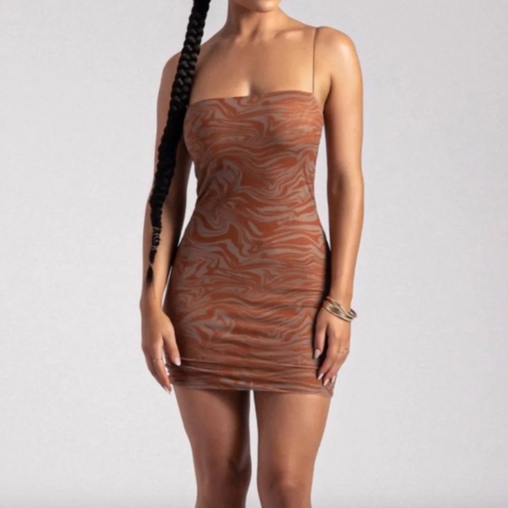 MESHKI MIA MESH MINI DRESS XS
